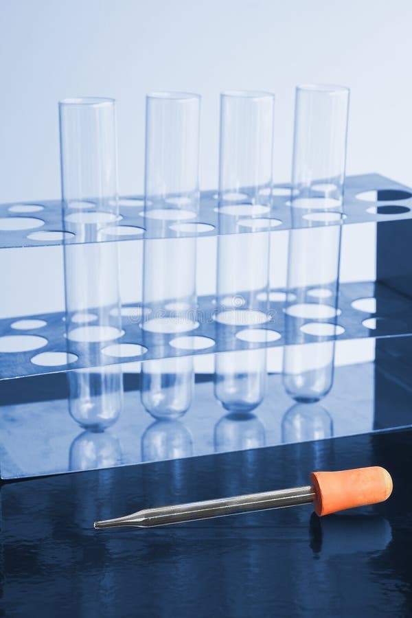 Science Laboratory Test Tubes Equipment. Stock Photo Image of concept