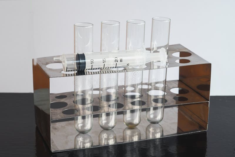 Science Laboratory Test Tubes , Laboratory Equipment Stock Image Image of hospital, scientific
