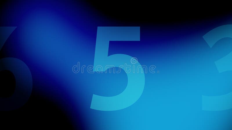 Digital technology dynamic numbers on blue background using digits, data science, and computational algorithm numbers for data royalty free illustration