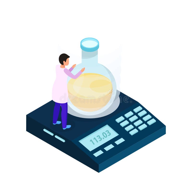 https://thumbs.dreamstime.com/b/science-research-icon-scientist-weighing-flask-electronic-scales-d-isometric-vector-illustration-257242095.jpg