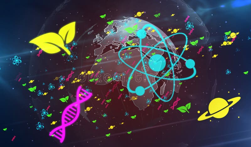 Science Symbols and Icons on Digital Globe Background Stock Illustration - Illustration of experiment, science: 213326781 Science Symbols and Icons on Digital Globe Background Stock Illustration - Illustration of experiment, science: 213326781