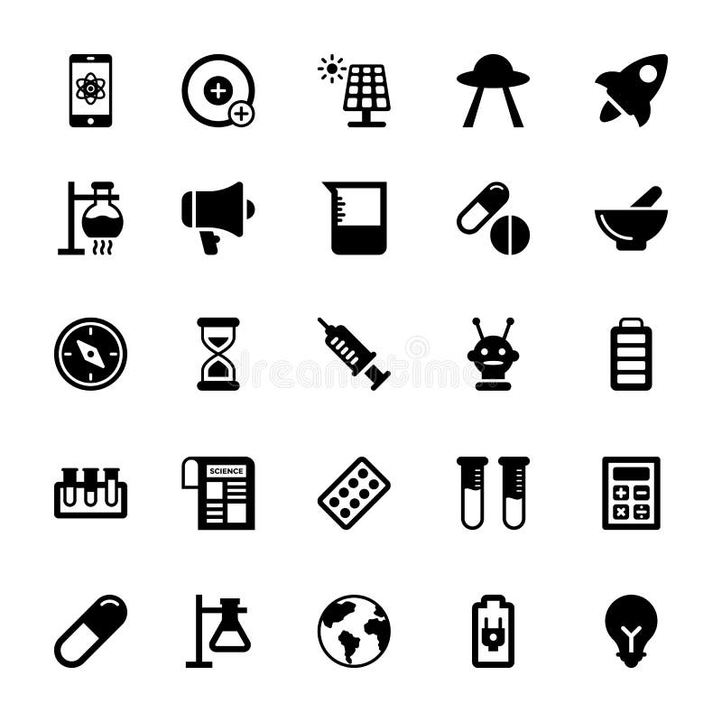 Decorate your science projects, articles, publications, presentations, books, blog or web with this Science and Technology Glyph Vector Icons set. Decorate your science projects, articles, publications, presentations, books, blog or web with this Science and Technology Glyph Vector Icons set.