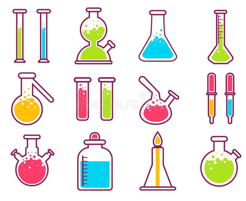Beaker Flask Education Sign Vector Icon. Discovery Lab Development ...