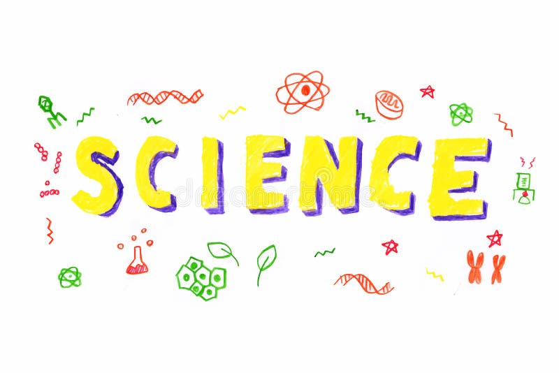 Science word illustration stock vector. Illustration of ...