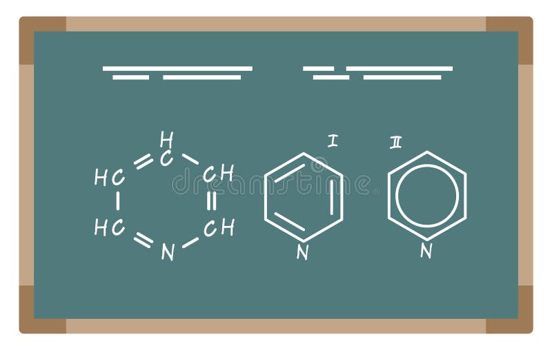 Scientific Experiment Results, Molecular Formula Stock Vector