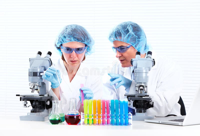 Scientific laboratory. stock photo