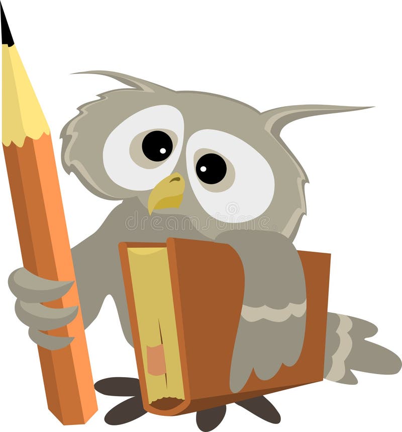 Scientific owl stock illustration. Illustration of knowledge 83389985