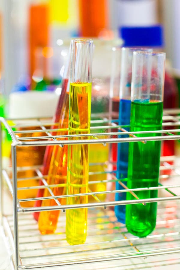 Scientific Test Tube Simulations in the Lab Stock Photo Image of