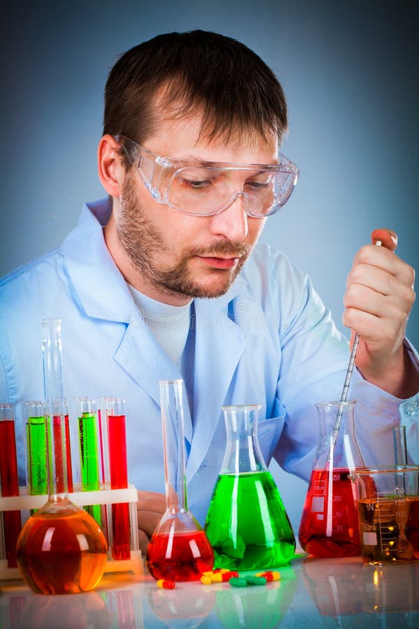 Scientist royalty free stock photos