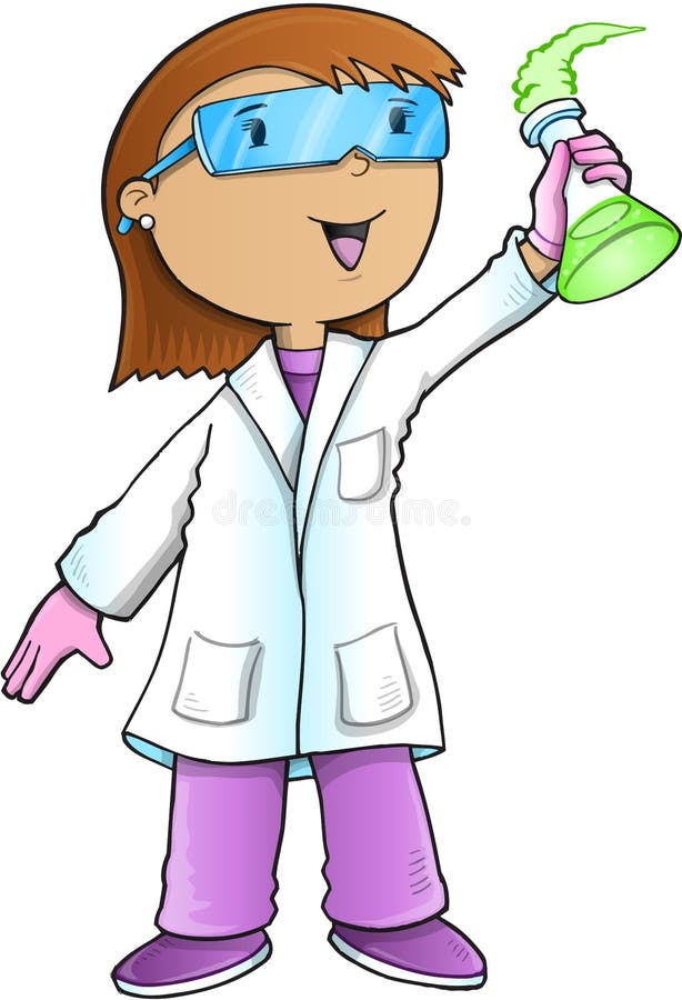 Scientist Doctor Vector stock illustration. Illustration of woman ...