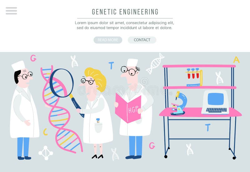 dna sequencing cartoon