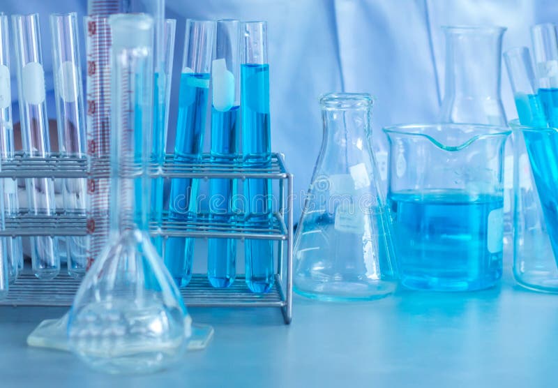 Scientist Research Chemistry at Science Lab Stock Image Image of