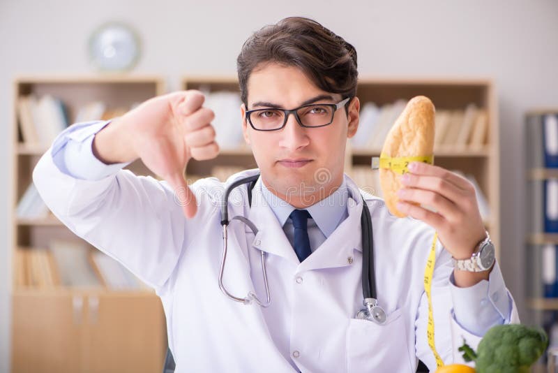The Scientist Studying Nutrition in Various Food Stock Image - Image of
