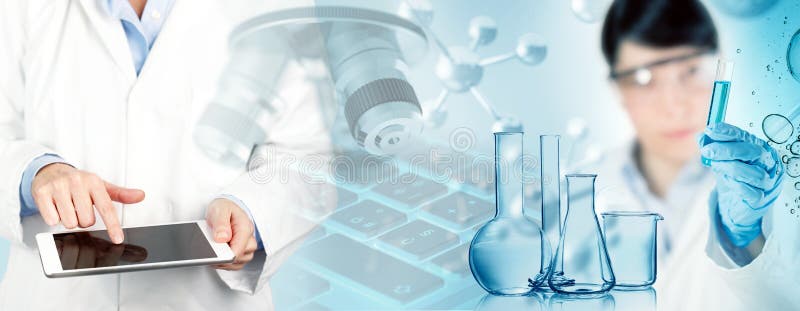 Scientist working in a chemical laboratory