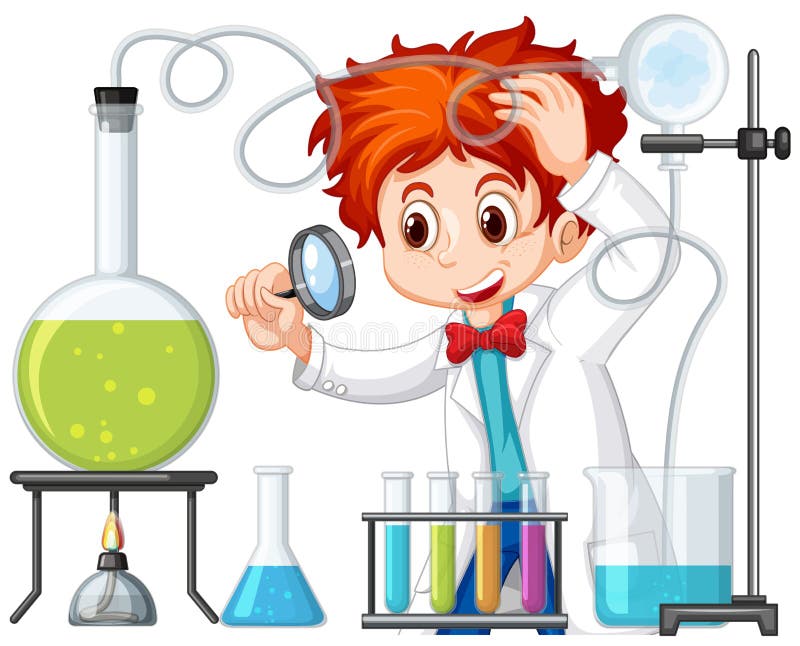Scientist working with science tools in lab