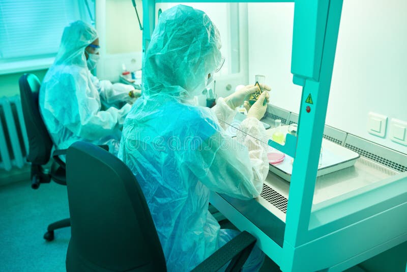 Scientists in Medical Lab stock photo. Image of plant 108142298