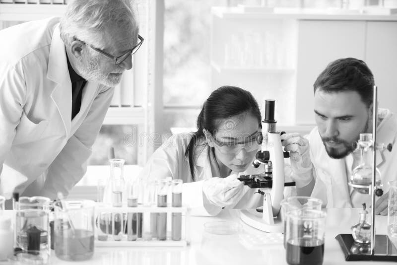 Scientists are Working in Science Labs. Stock Photo Image of analysis, medical 132715696