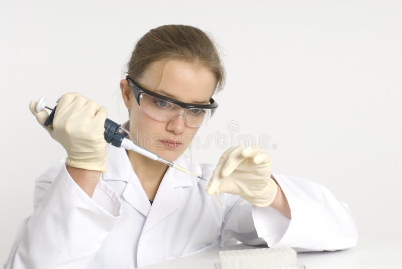 Scienziato femminile fotografie stock