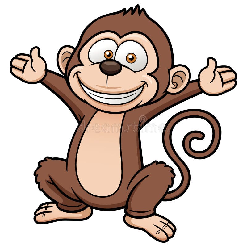 Vector illustration of Cartoon Monkey. Vector illustration of Cartoon Monkey