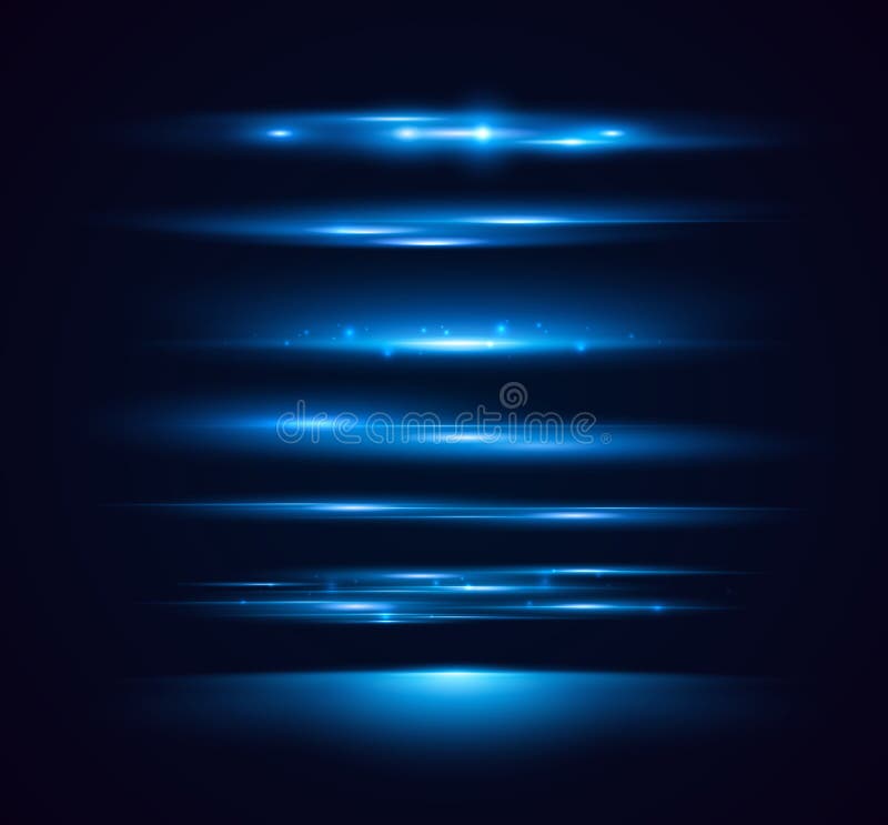 Scintille luminose e lenti luminose illustrazione vettoriale