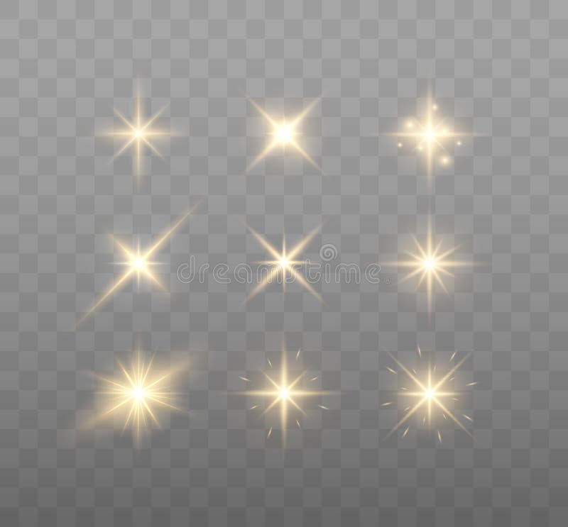 Scintille luminose e lenti luminose royalty illustrazione gratis