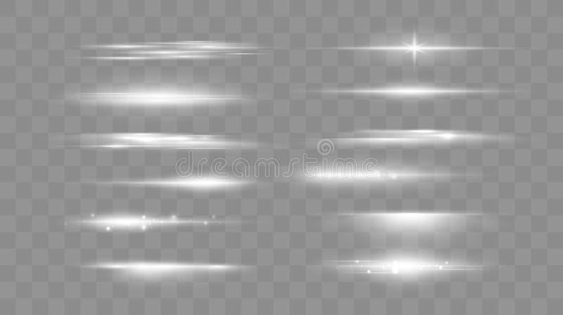 Scintille luminose e lenti luminose royalty illustrazione gratis