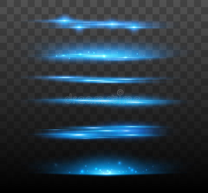 Scintille luminose e lenti luminose illustrazione vettoriale