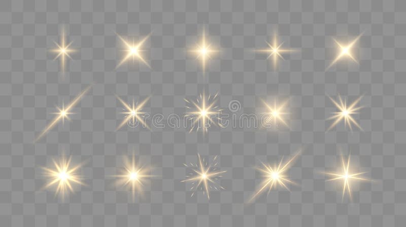 Scintille luminose e lenti luminose royalty illustrazione gratis