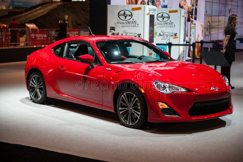 Scion FR-S at the Chicago Auto Show royalty free stock photo Scion FR-S at the Chicago Auto Show royalty free stock photo