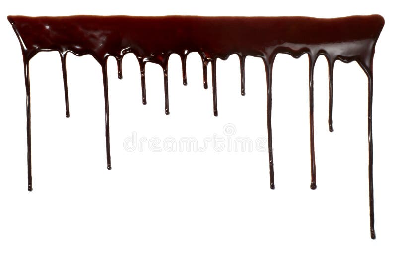 Sciroppo di cioccolato che cola alimento dolce liquido