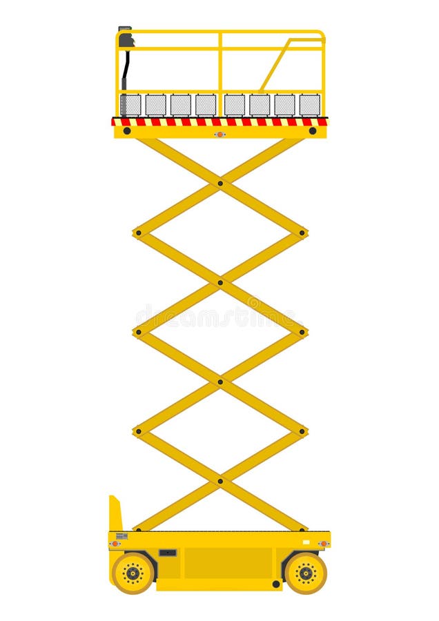 Scissor lift stock vector. Illustration of build, mechanical 40867877