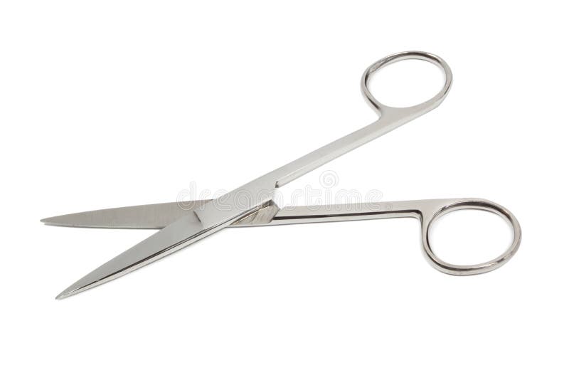 Surgical Suture Needle with Scissor Stock Image - Image of medicine ...