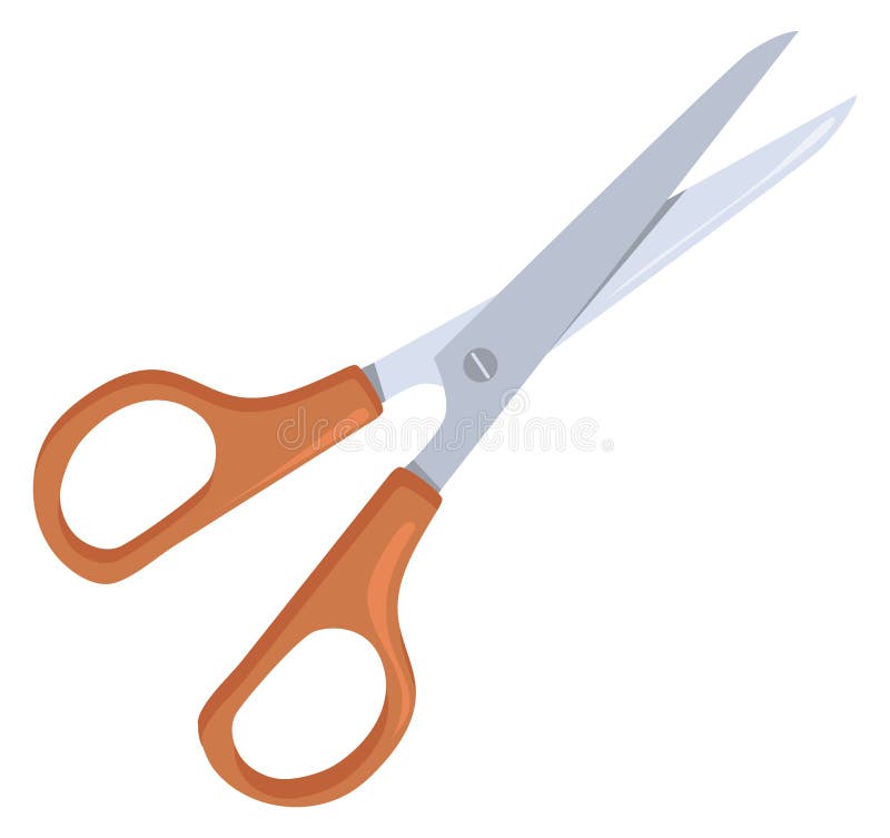 Scissors Cartoon Icon. Hand Craft Cutting Tool Stock Vector