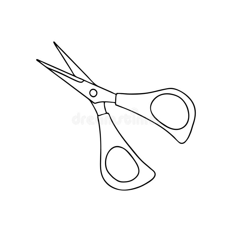 Craftsmanship of Fancy Scissors Stock Illustration - Illustration