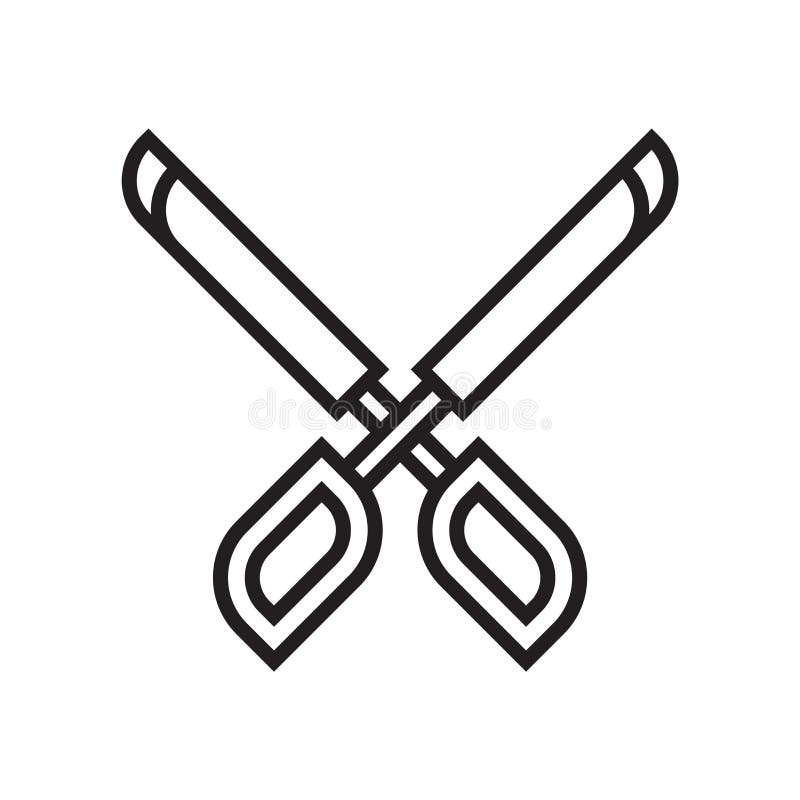 Scissors icon vector sign and symbol isolated on white background, Scissors logo concept vector illustration