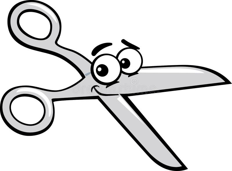Scissors illustrationen för tecknade filmen för gemkonst