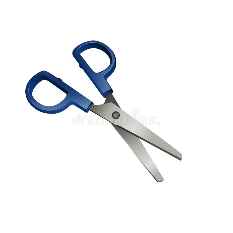 Scissor Vector Icon.Cartoon Vector Icon Isolated on White Background Scissor.  Stock Vector - Illustration of scissors, equipment: 178960730