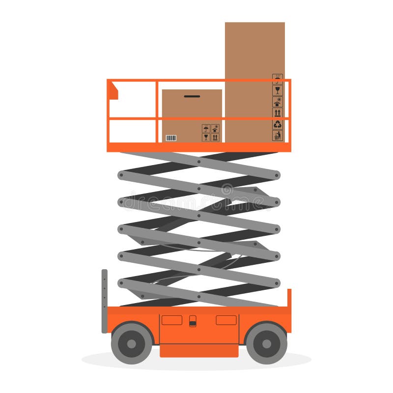 Scissor Lift Cartoon Stock Illustrations 82 Scissor Lift Cartoon