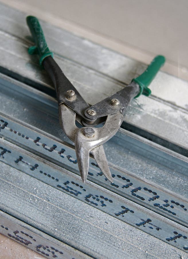 Scissors for metal cutting stock photo. Image of steel 38828786