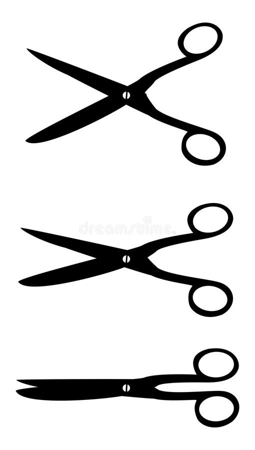 Scissors open close royalty free illustration Scissors open close royalty free illustration