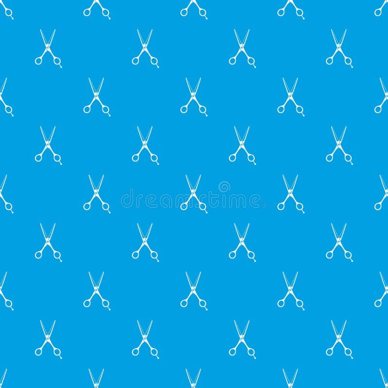 Download Scissors Pattern Seamless Blue Stock Vector - Illustration of beauty, mobile: 98075174