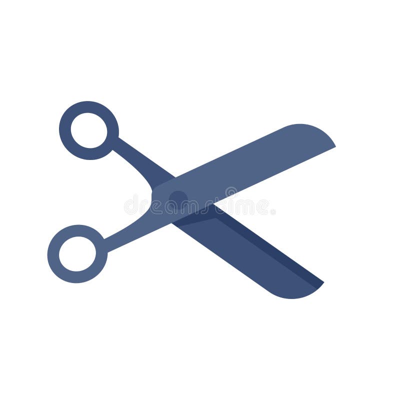 Scissors Price Cut Icon Flat Isolated Vector Stock Vector
