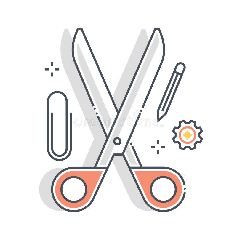Scissors With-cut Lines Icon. Badge Place Of Cutting. Vector Illustration.  Royalty Free SVG, Cliparts, Vectors, and Stock Illustration. Image 98551995.