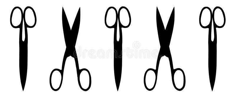 Scissors Silhouette stock illustration. Illustration of wallpaper