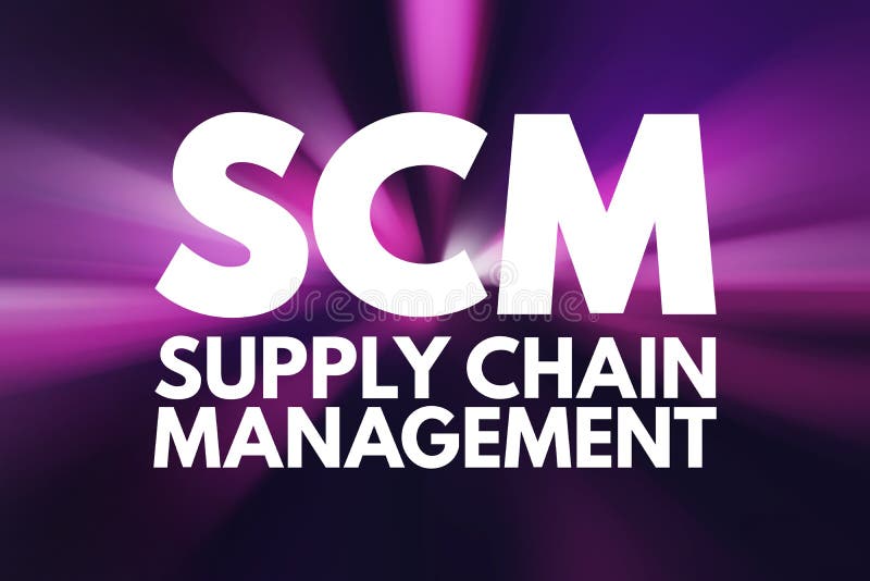 Scm Supply Chain Management Stock Illustration Illustration Of Work