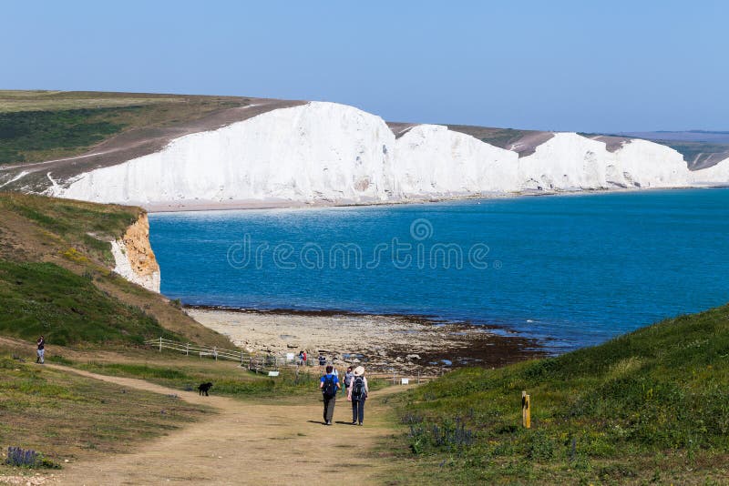 Scogliere Bianche Dell'immagine Di Sfondo Di Dover Bello Giorno ...