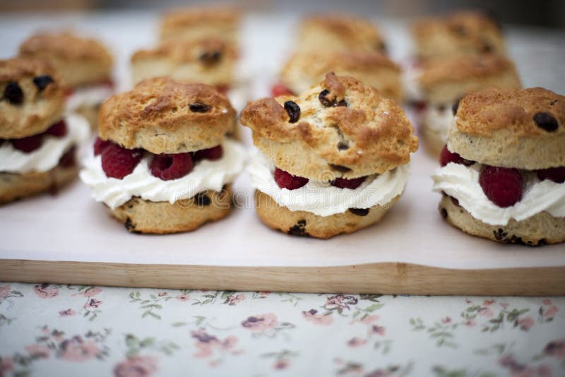 Scones de la fruta foto de archivo libre de regalías Scones de la fruta foto de archivo libre de regalías