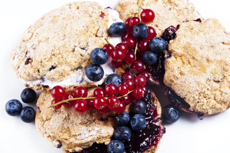 Scones del mirtillo fotografie stock libere da diritti Scones del mirtillo fotografie stock libere da diritti