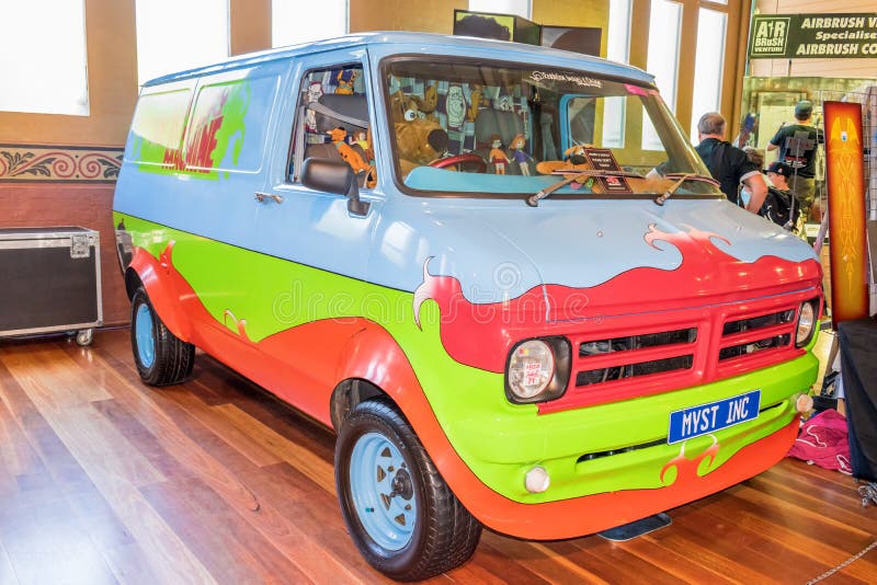 Scooby doo hot rod car at Victorian Hot Rod & Cool Rides Show in Melbourne, Australia