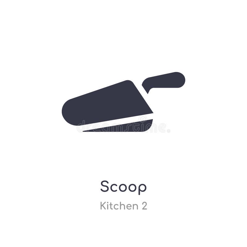 scoop icon. isolated scoop icon vector illustration from kitchen 2 collection. editable sing symbol can be use for web site and mobile app